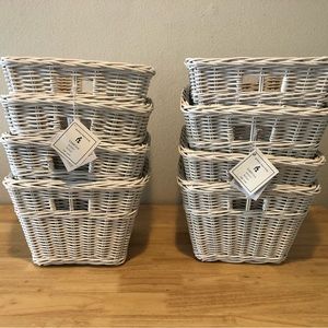 8 Pottery Barn kids “Sabrina” wicker baskets